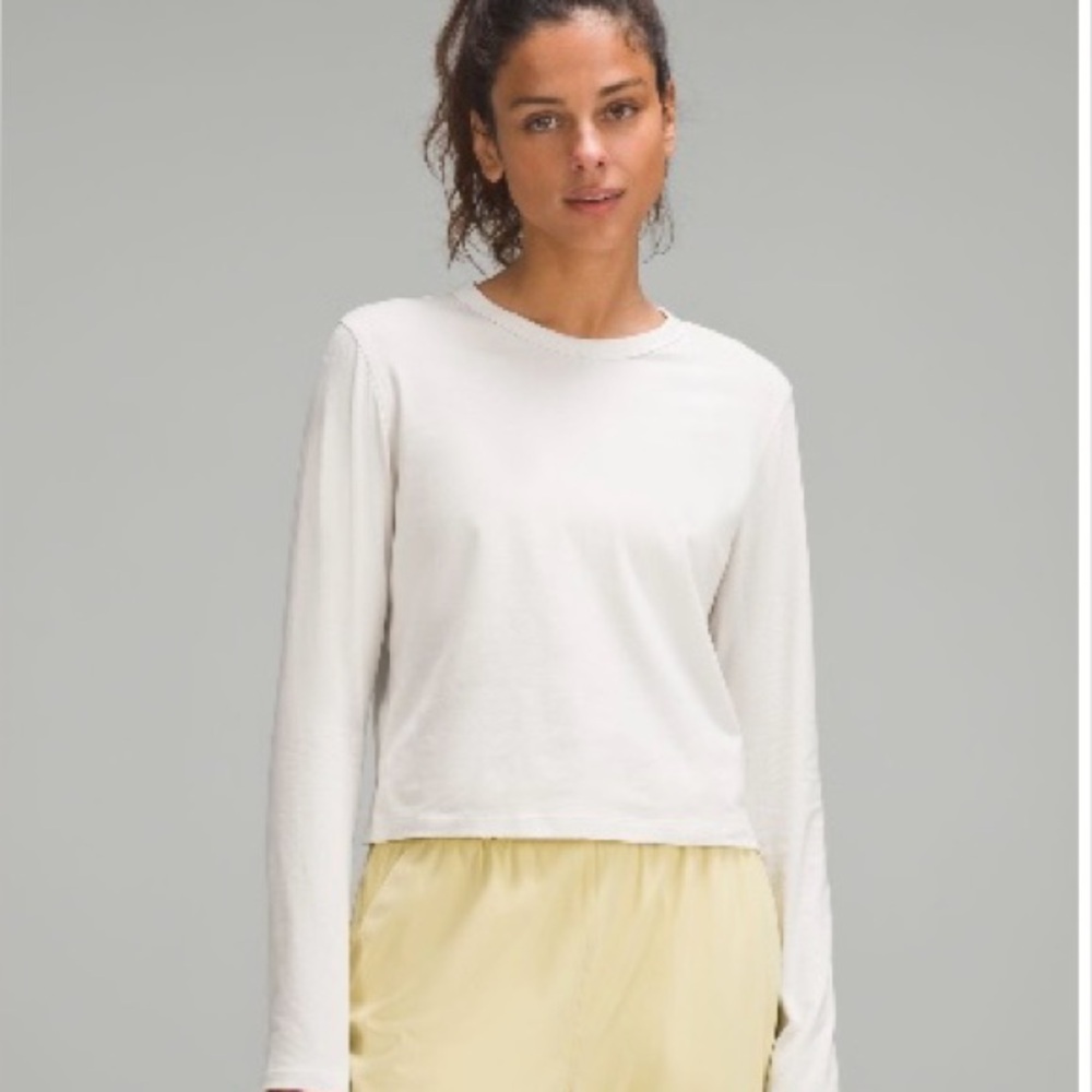 Lulu lemon classic fit cotton blend Long Sleeve Top